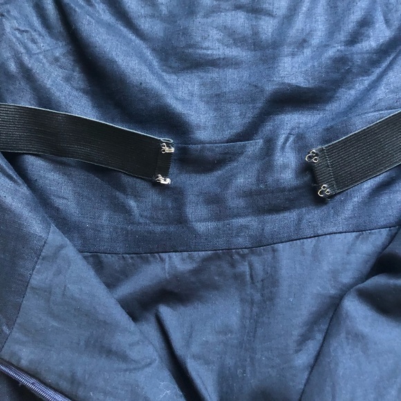 J.crew navy strapless dress size 4 - Picture 3 of 7